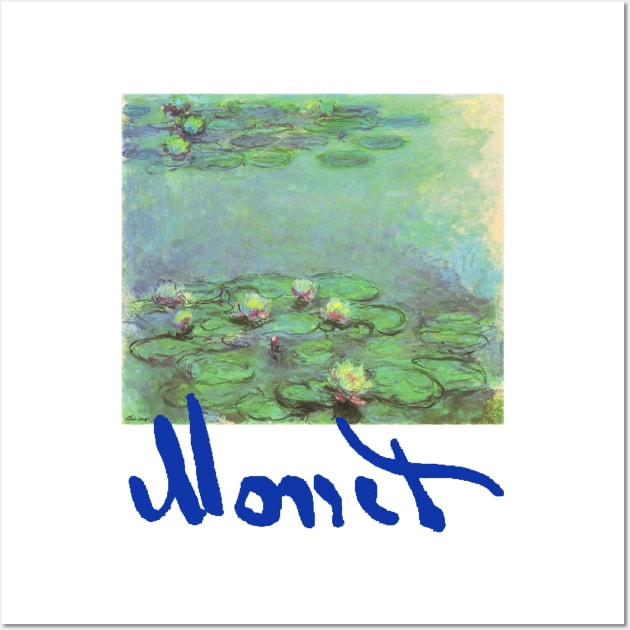 Waterlilies by Claude Monet Wall Art by MasterpieceCafe